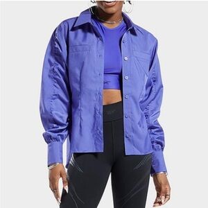 Cards B x Reebok Collab Purple Utility Shirt Lightweight Casual